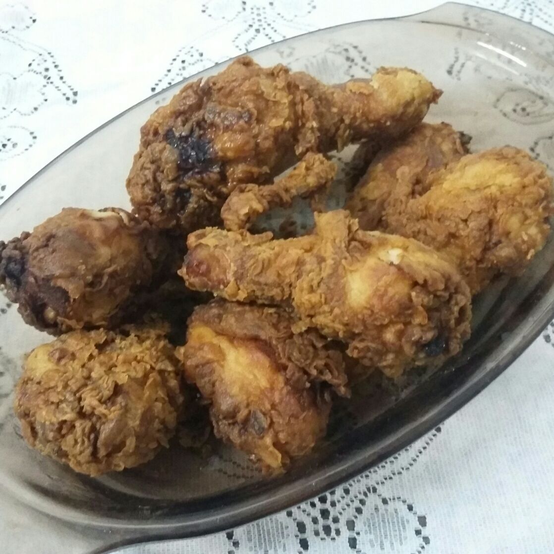 Coxa de frango empanado