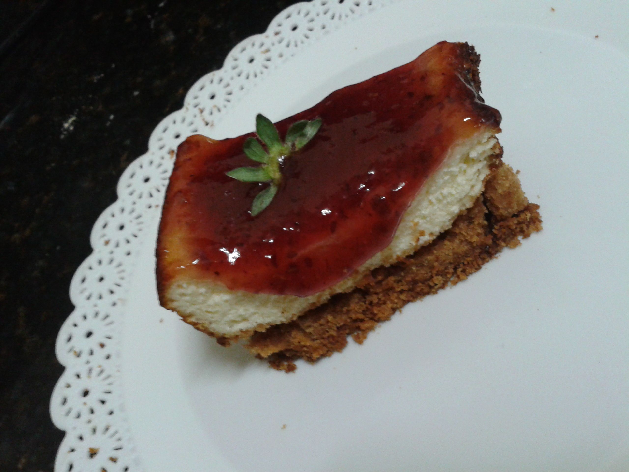 Creme cheesecake de framboesa