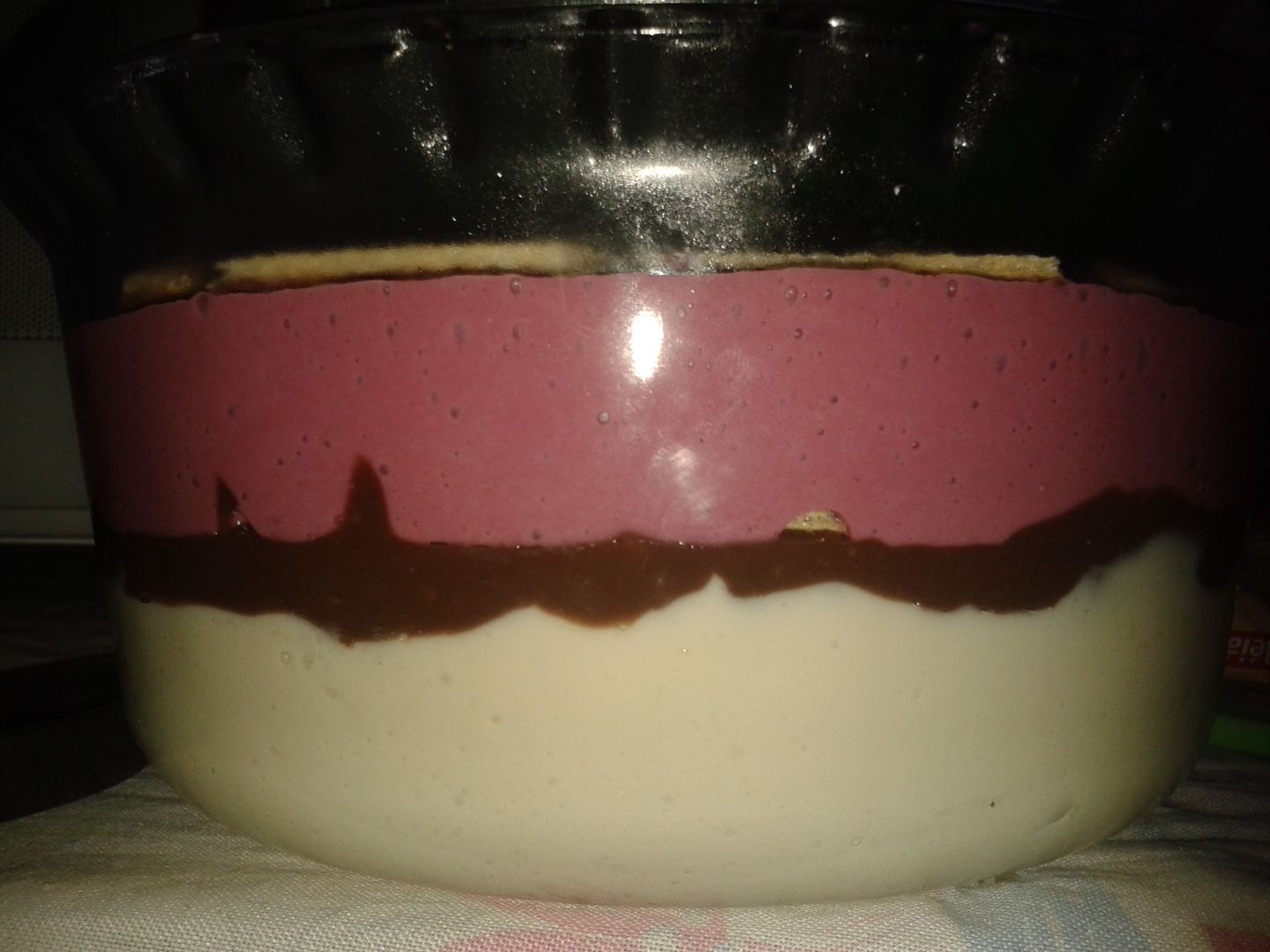 Creme com camadas