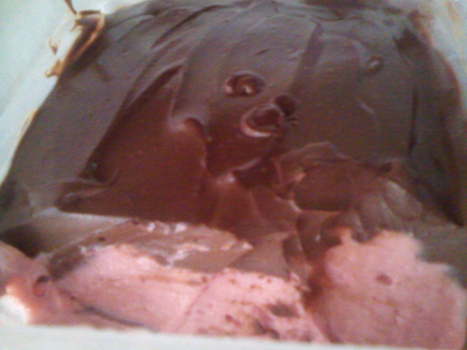 Creme de morango com chocolate