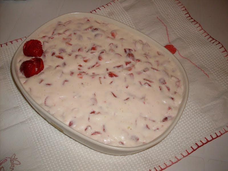 Creme especial de morango