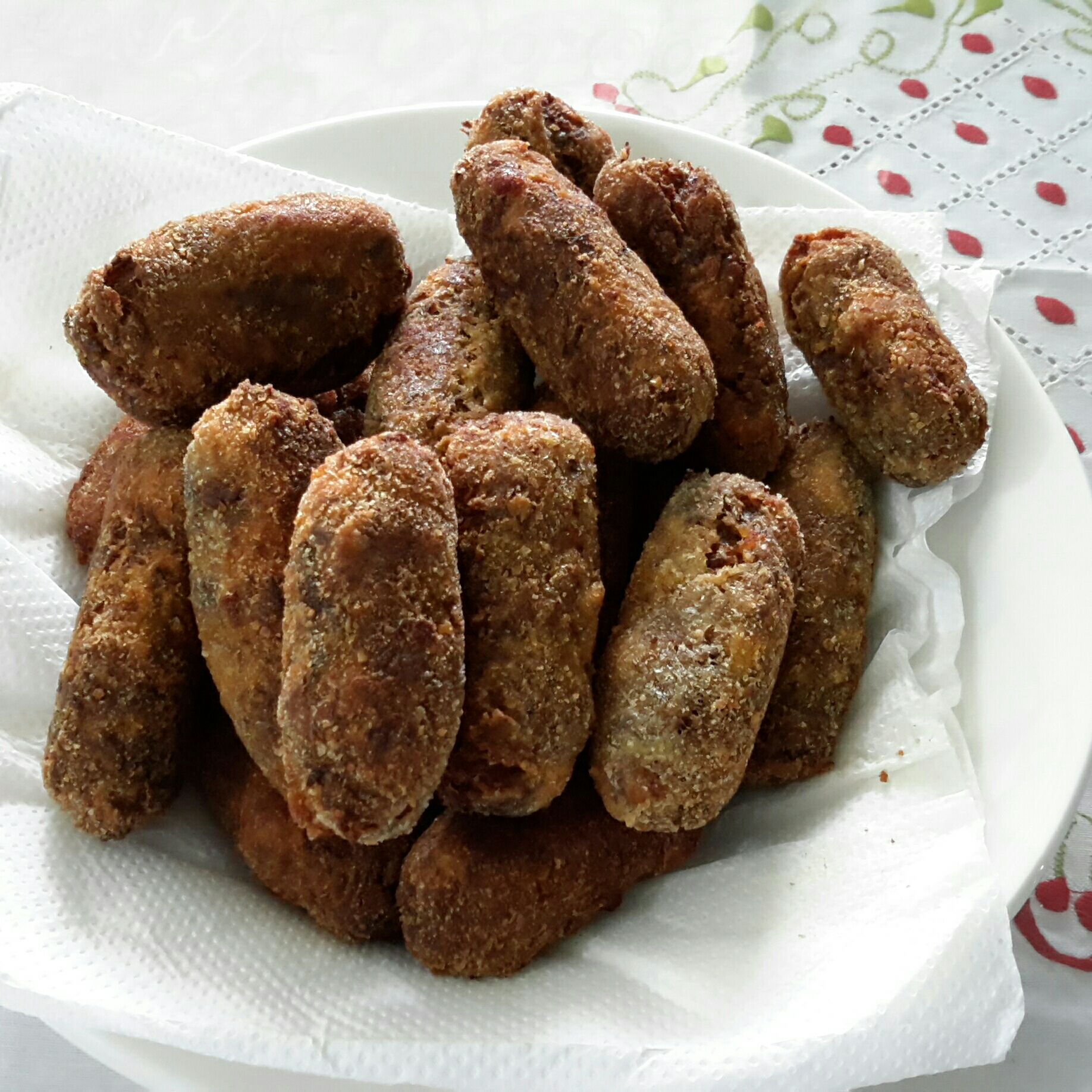 Croquete de sobras de churrasco