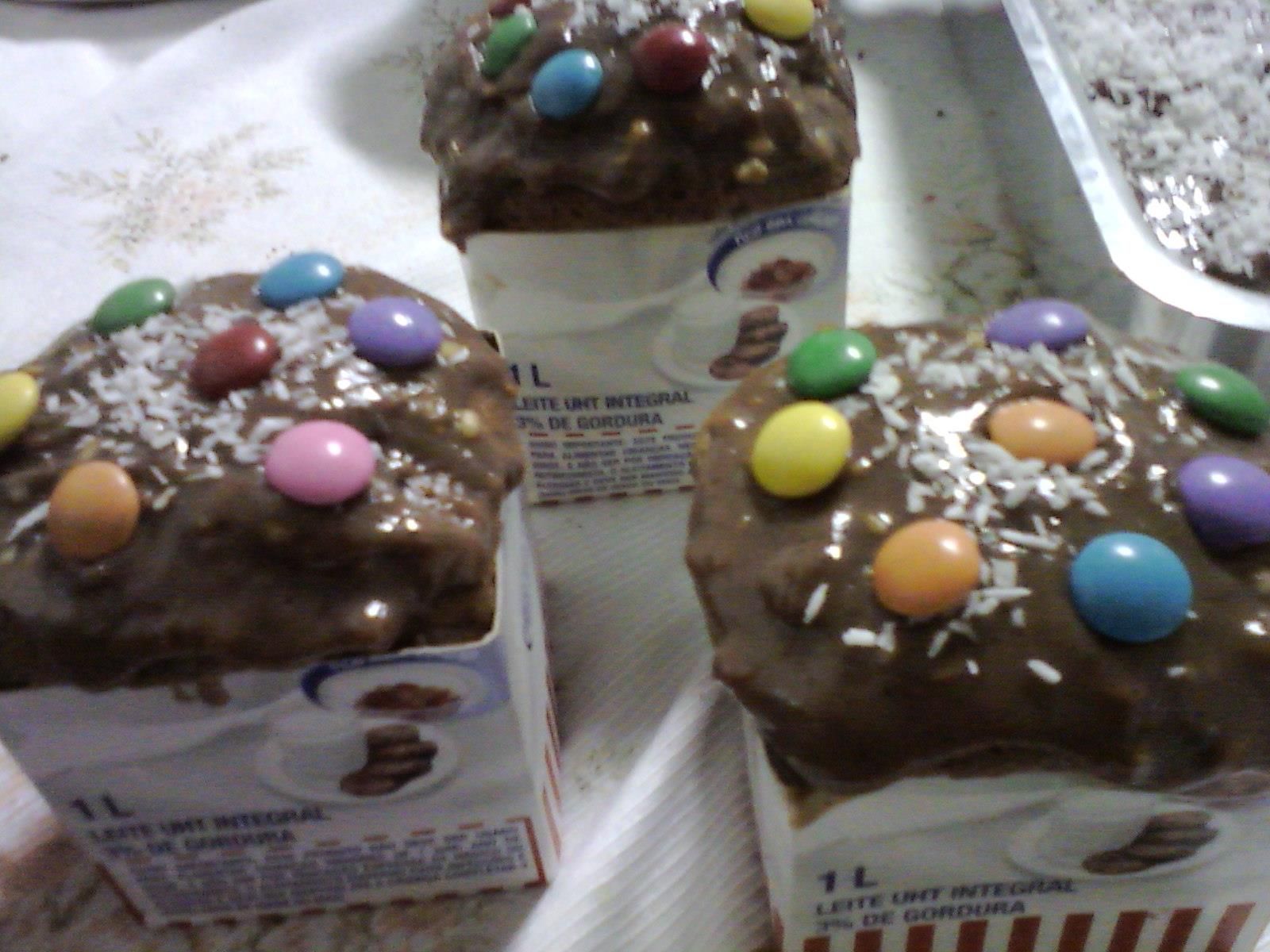 Cupcake de caixinha de leite