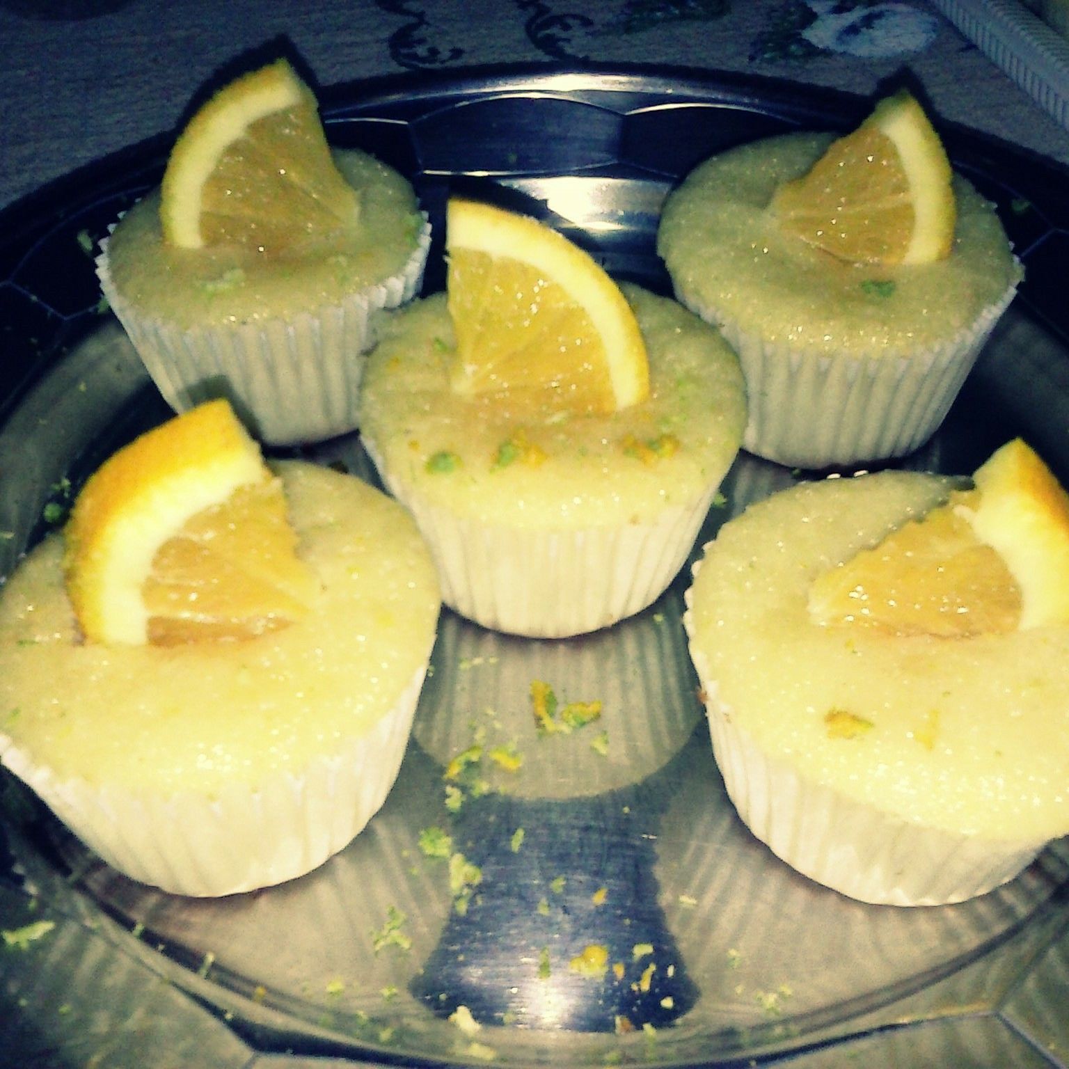 Cupcake de laranja de liquidificador