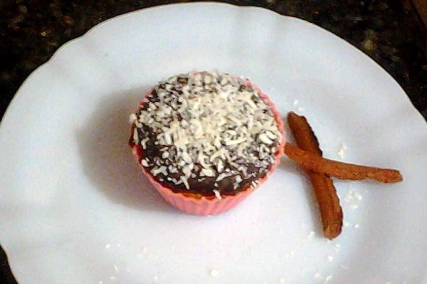 Cupcake de laranja de micro-ondas