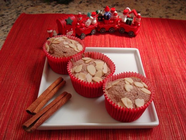 Cupcake integral com frutas secas e maçã da Abima