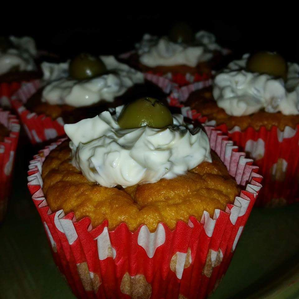 Cupcake salgado de cenoura