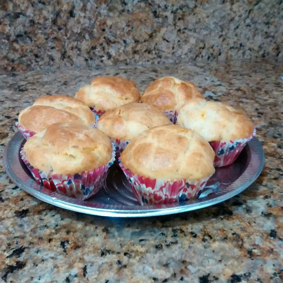 Cupcake salgado de frango com requeijão cremoso