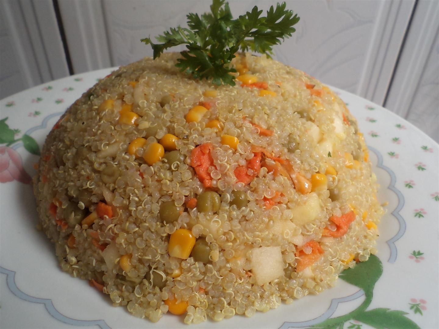 Cuzcuz de quinoa com cenoura e maçã