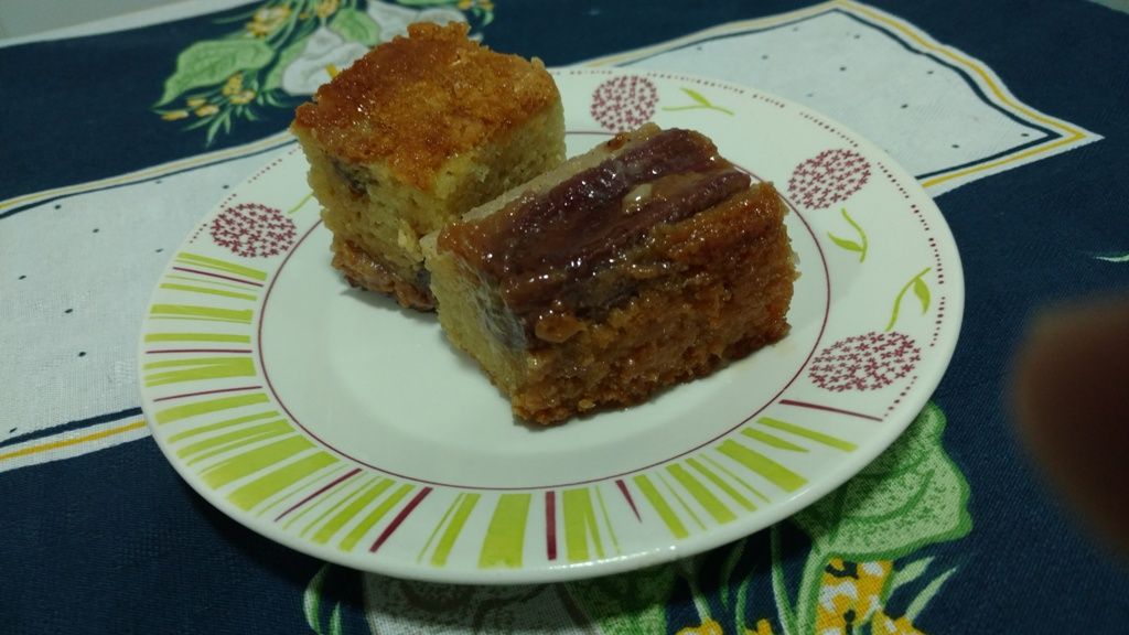 Delicioso bolo de bananas do Lúcio Cezar