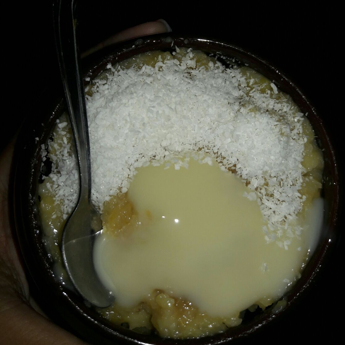 Doce de banana da terra com coco divino