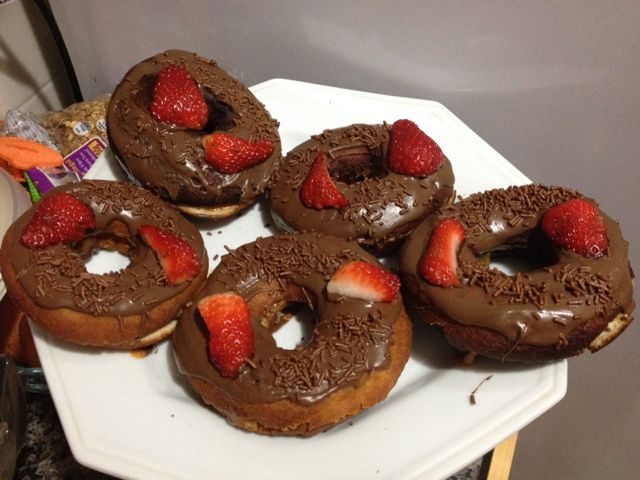 Donuts de fermento em pó