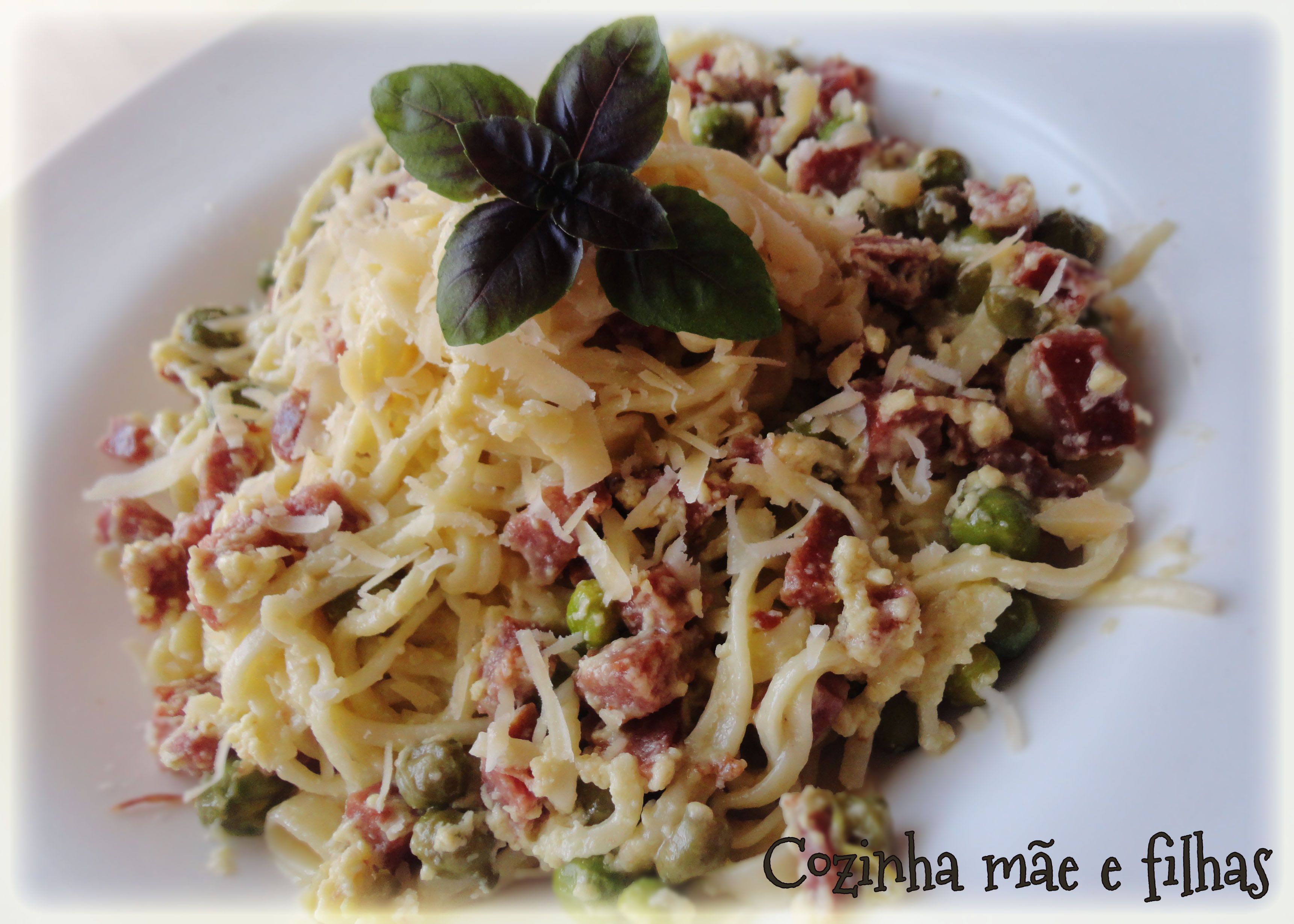 Espaguete à carbonara diferente