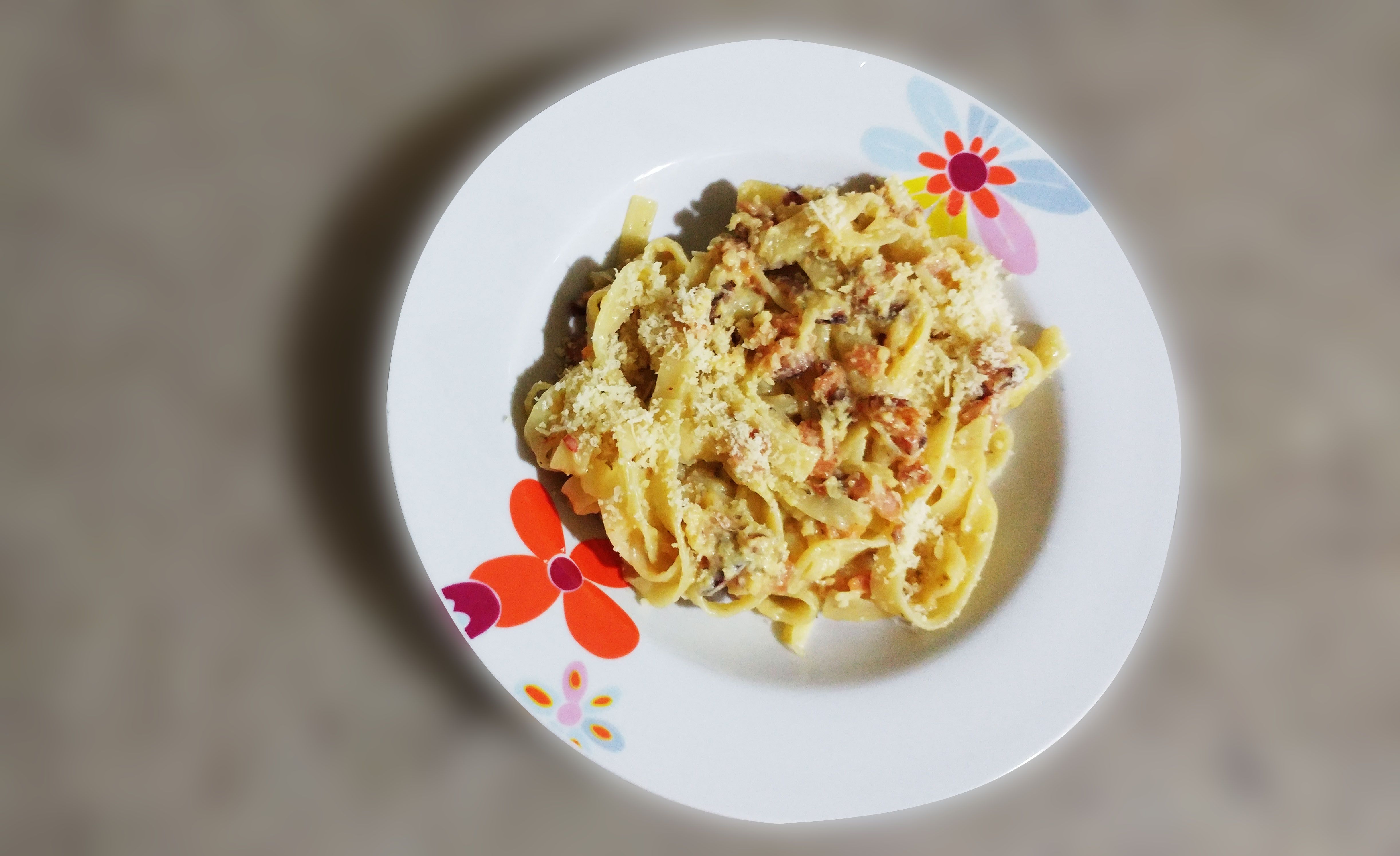 Fettuccine à carbonara