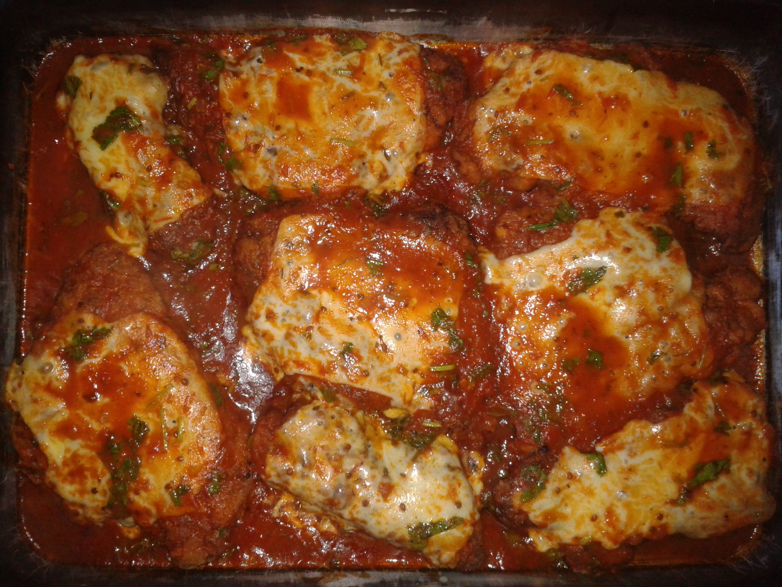 Fígado à parmegiana