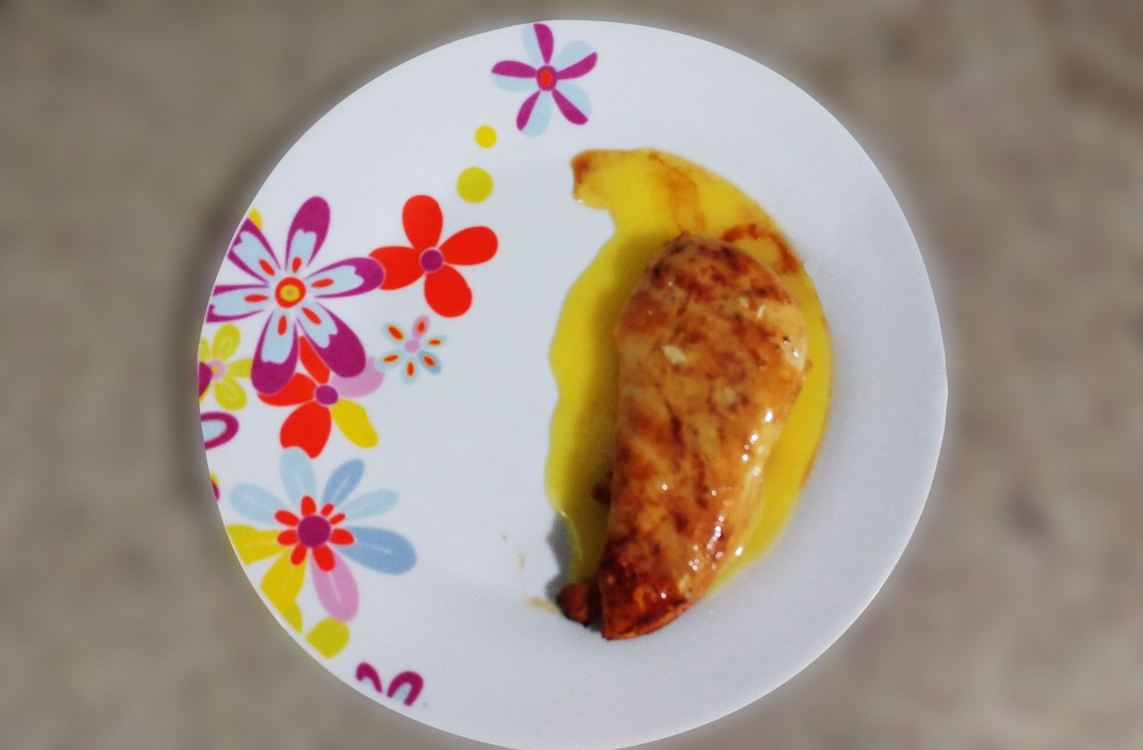 Filé de frango ao molho de laranja e vinho