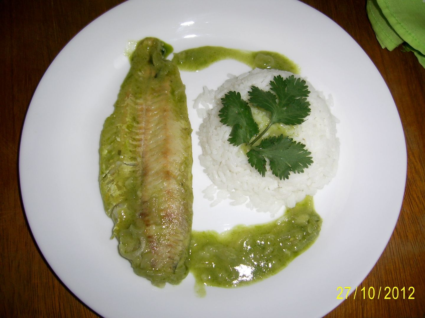 Filé Peixe ao Molho Verde