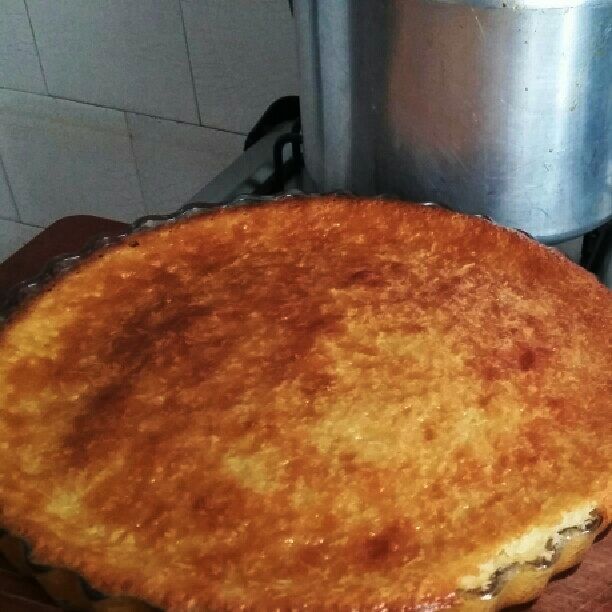 Flan de morango de liquidificador