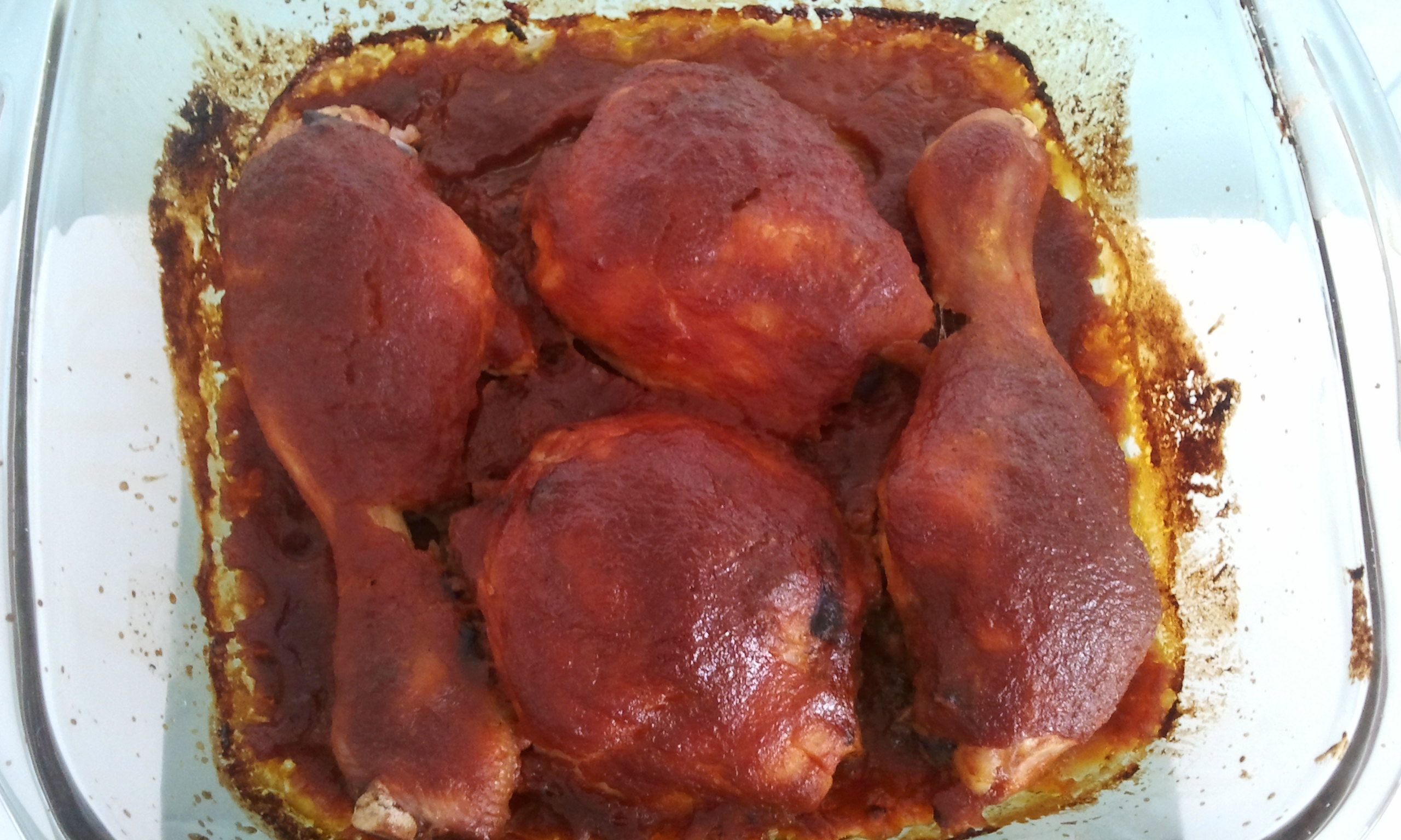 Frango ao forno com barbecue