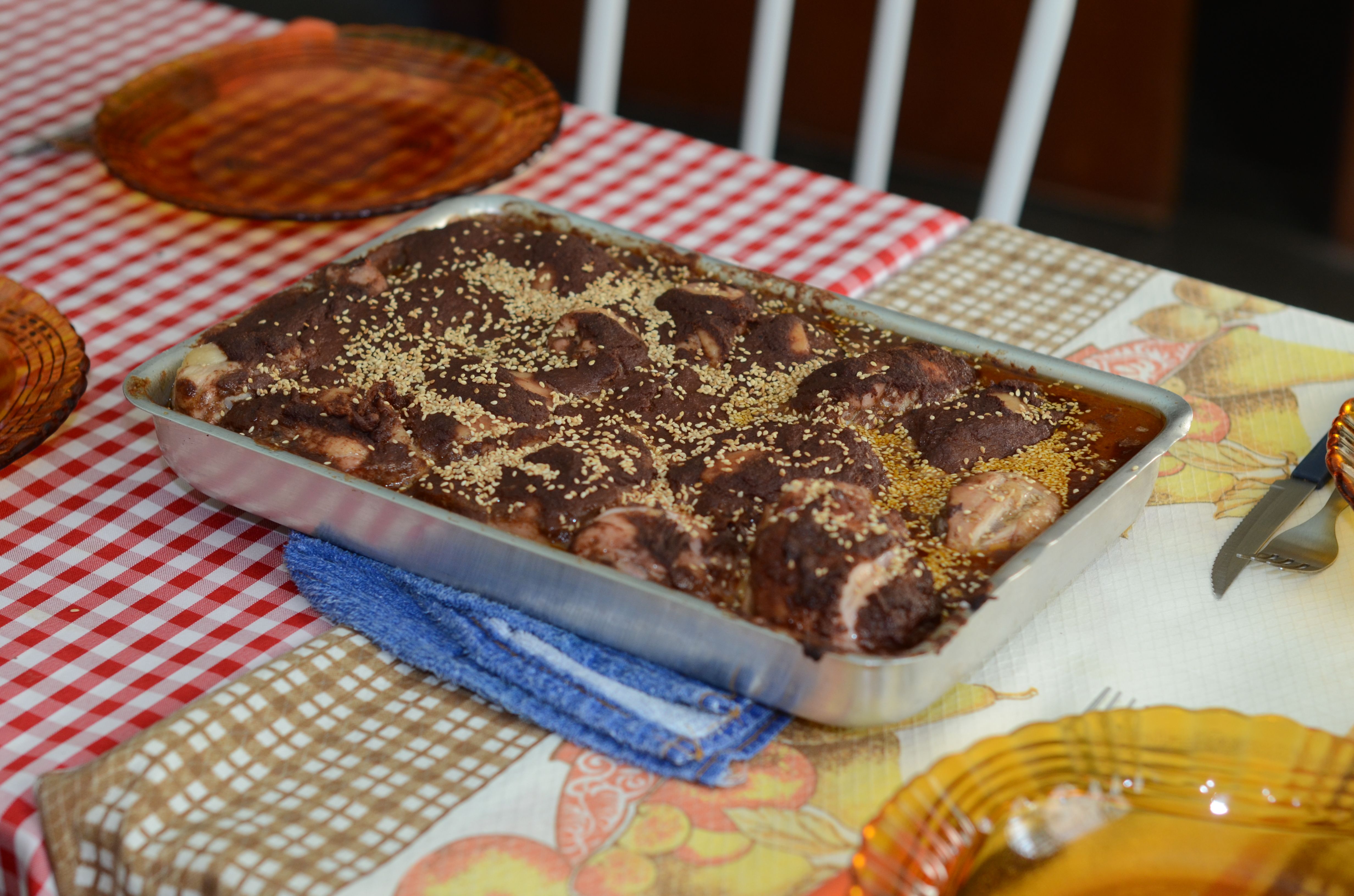 Frango ao molho de cacau