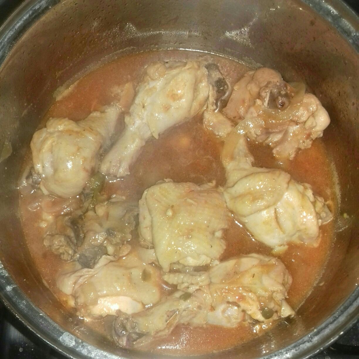 Frango com extrato de tomate