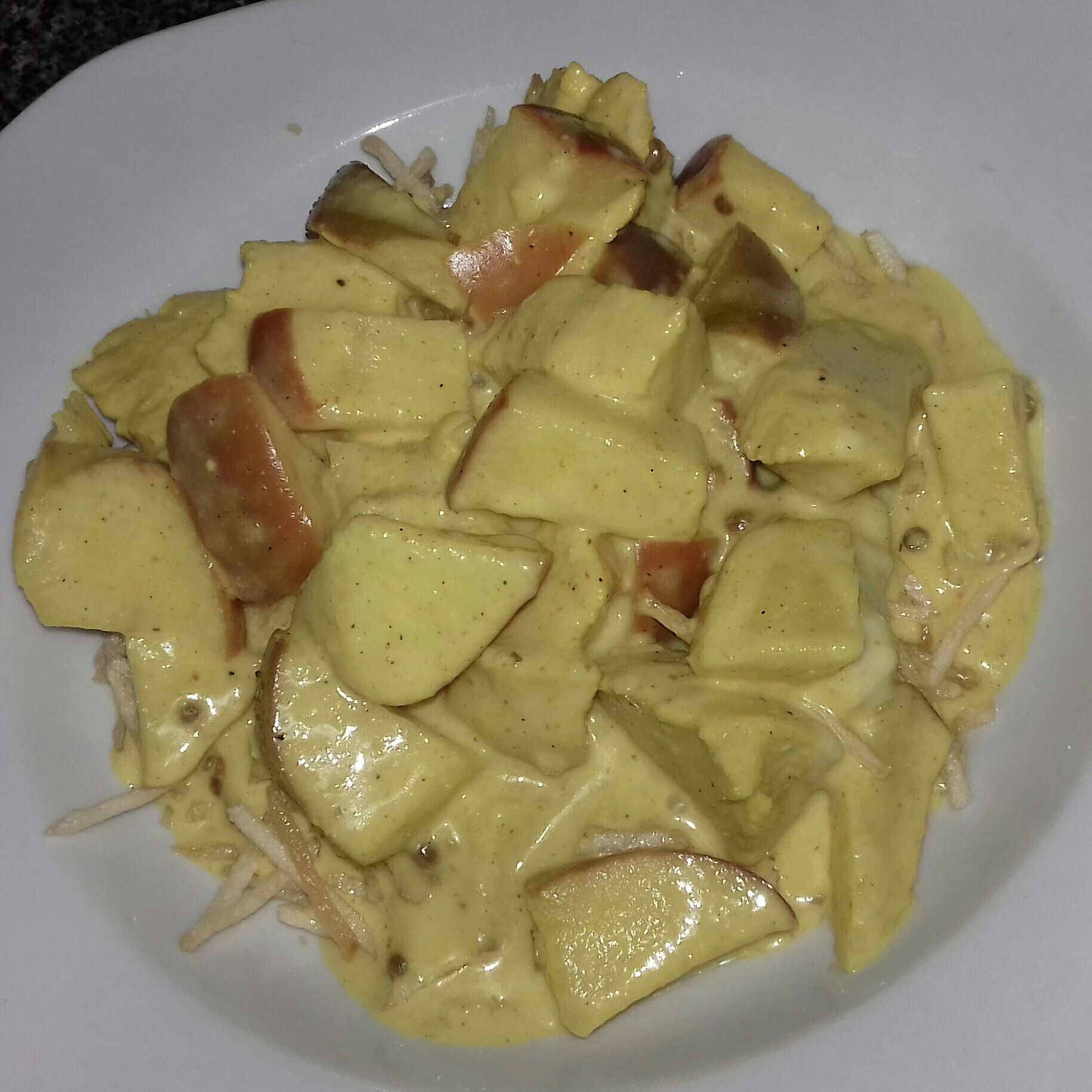 Frango com maçã ao Curry