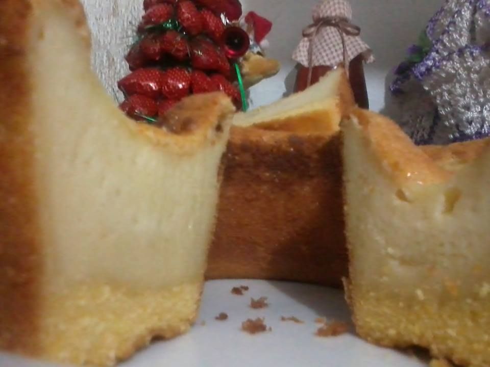 Fubá cremoso com queijo