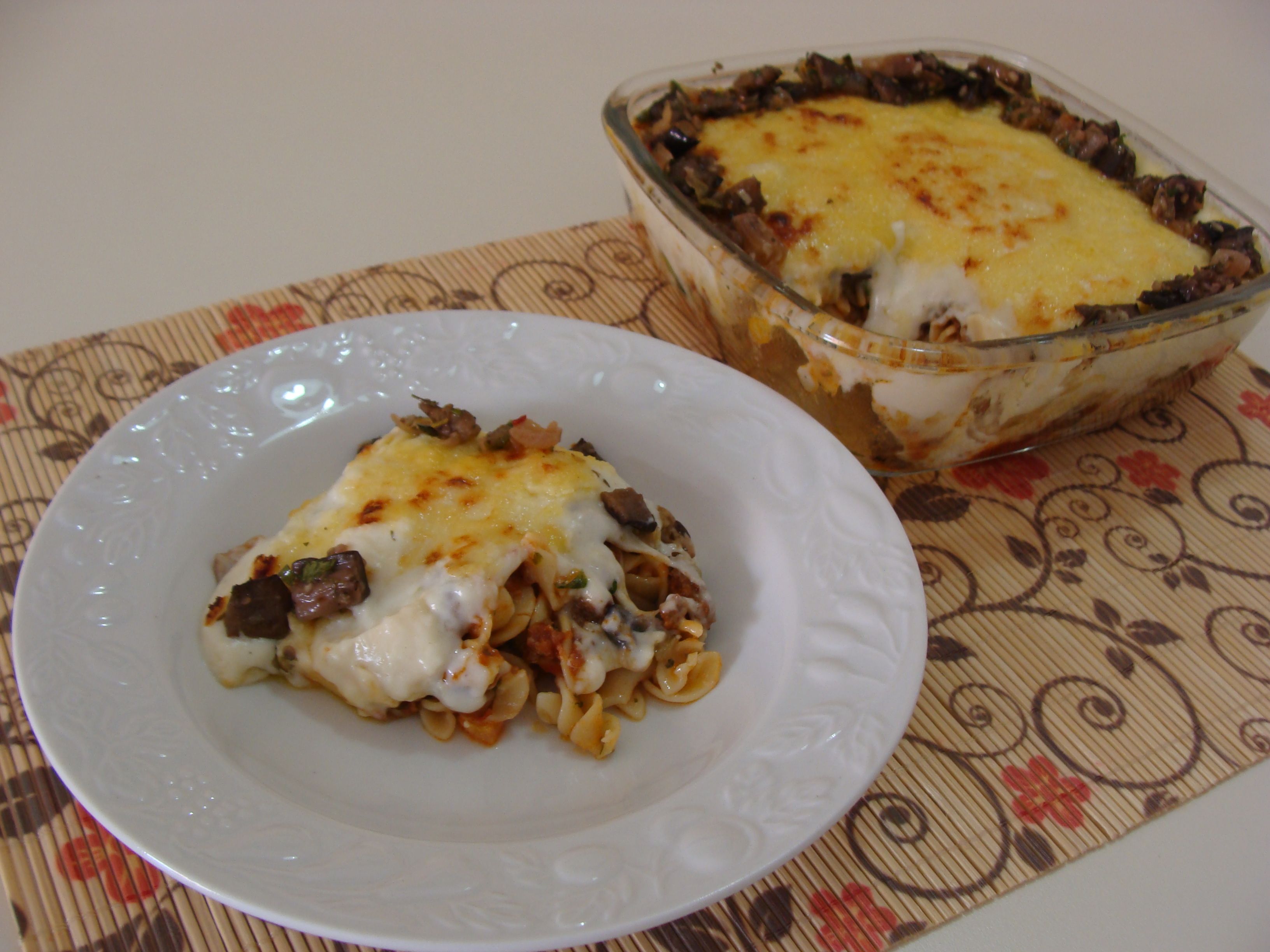 Fusilli com moussaka da Abima