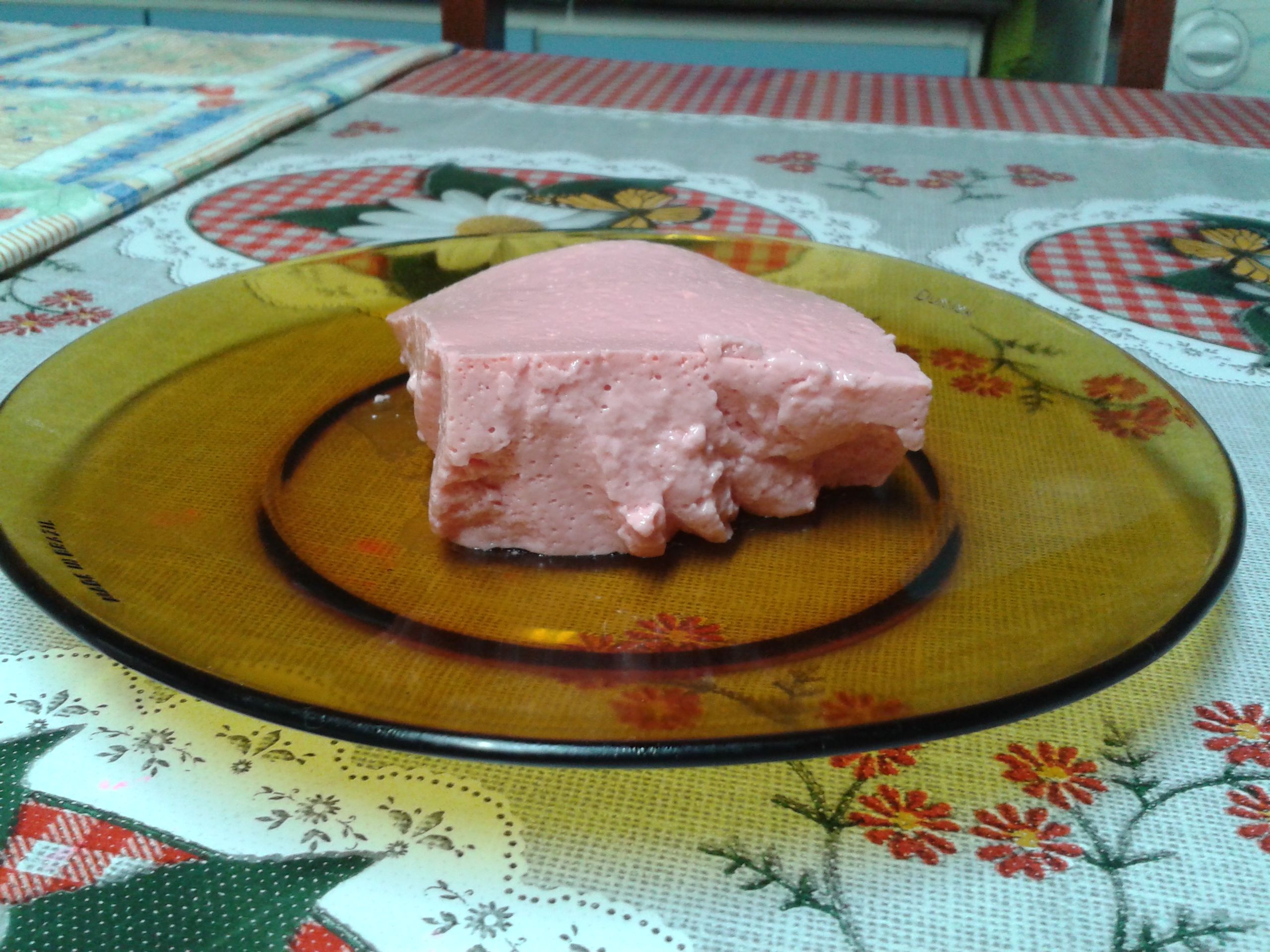 Gelatina de iogurte cremosa