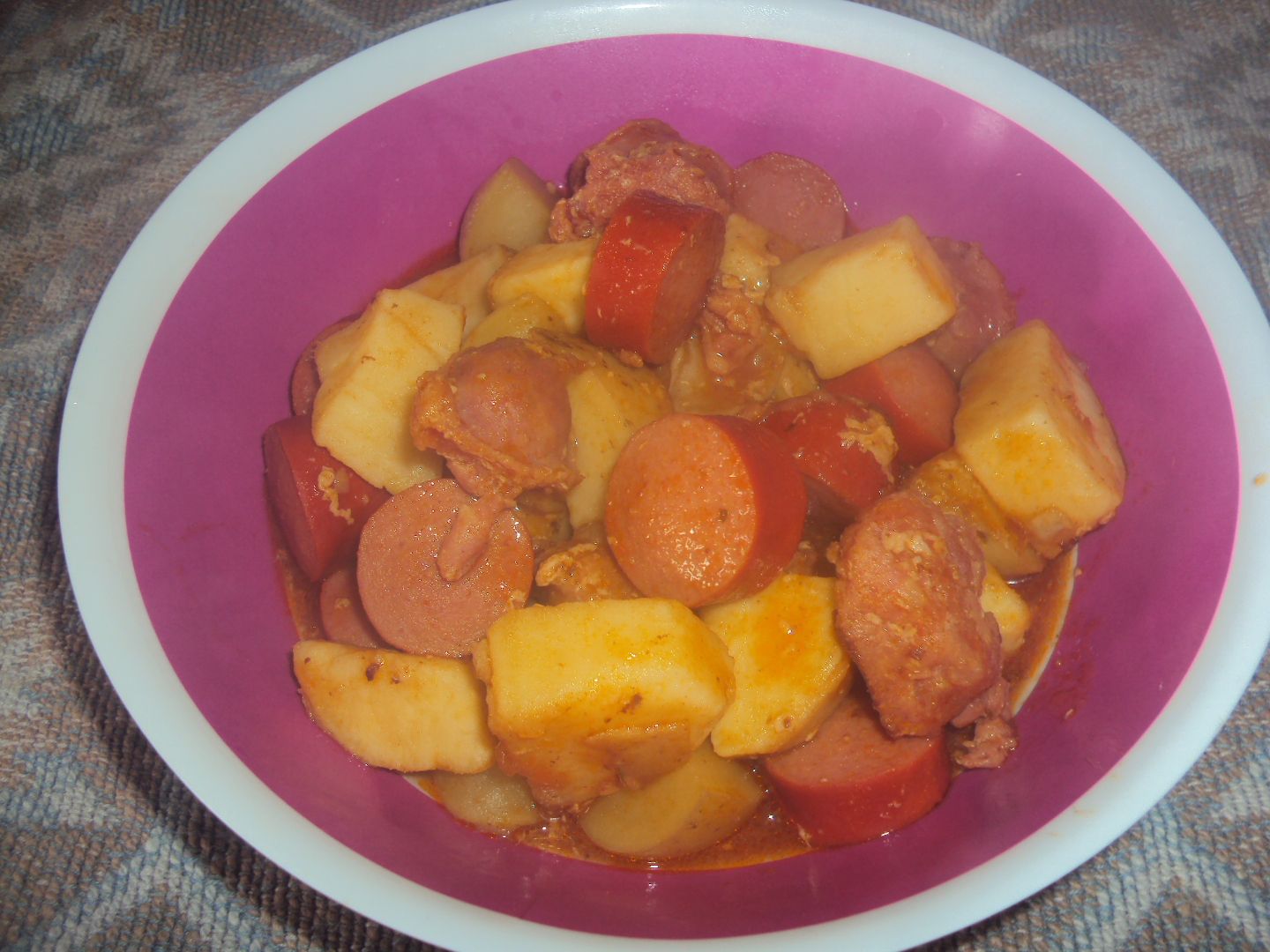 Guisado maluco (linguiça e salsicha)