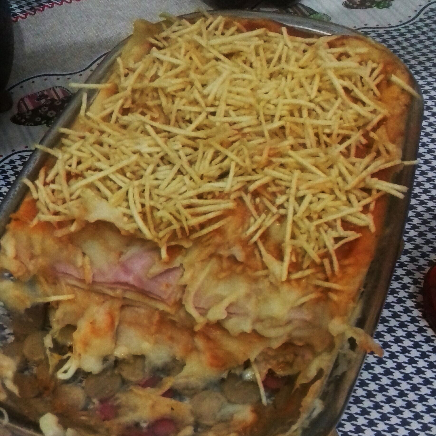 Lasanha de purê de batatas