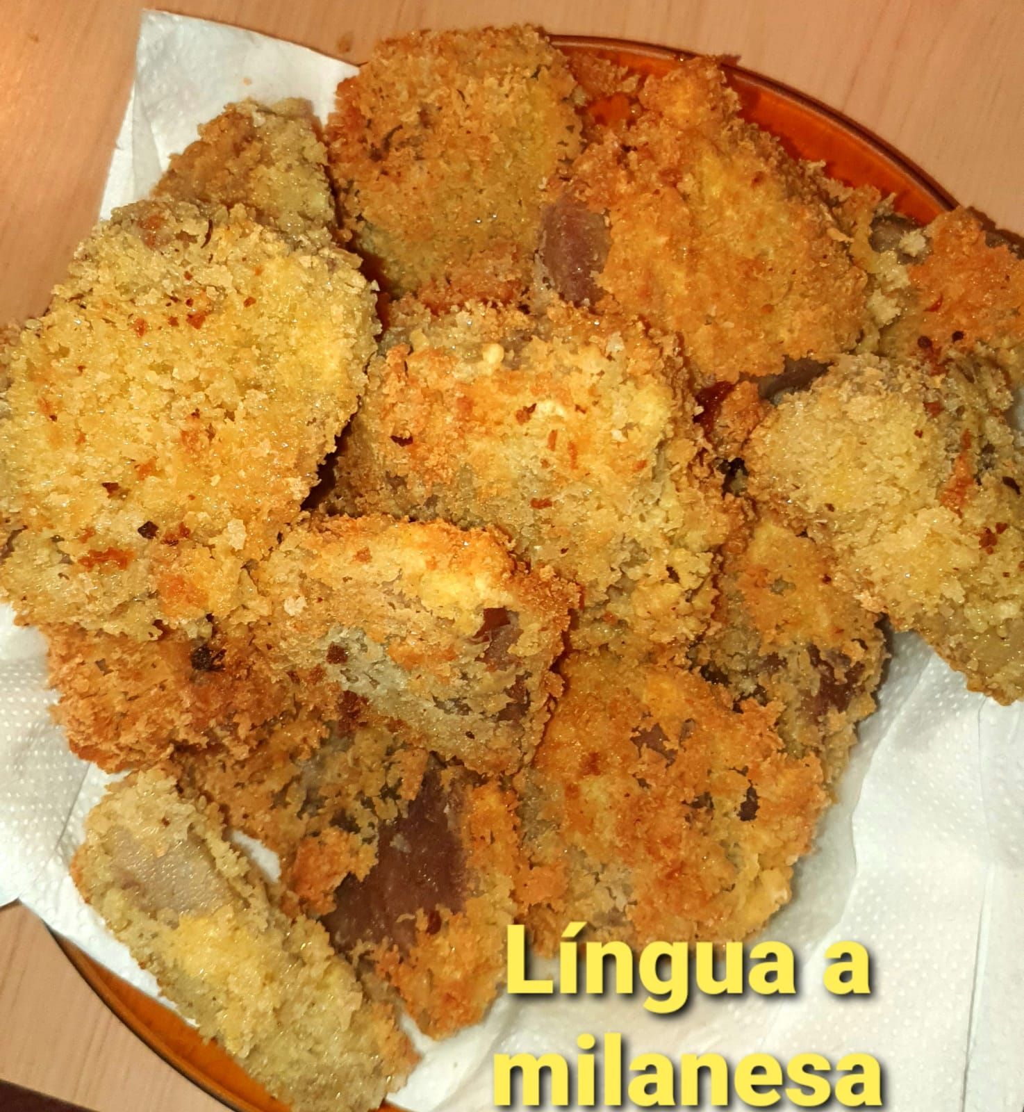 Lingua à milanesa