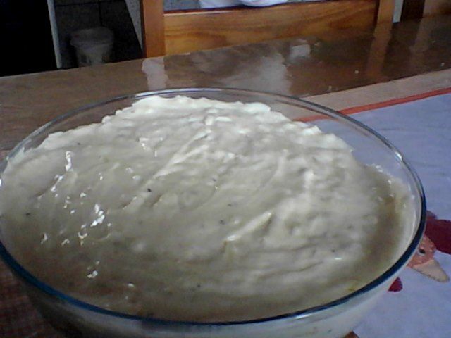 Macarrão com creme branco