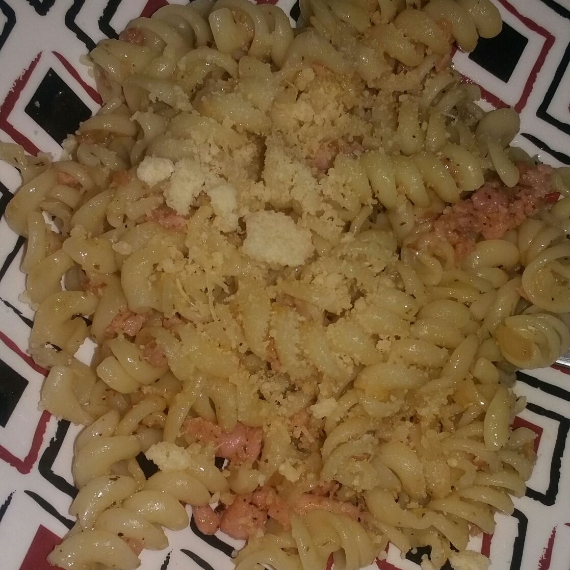 Macarrão com linguiça de churrasco rapidão