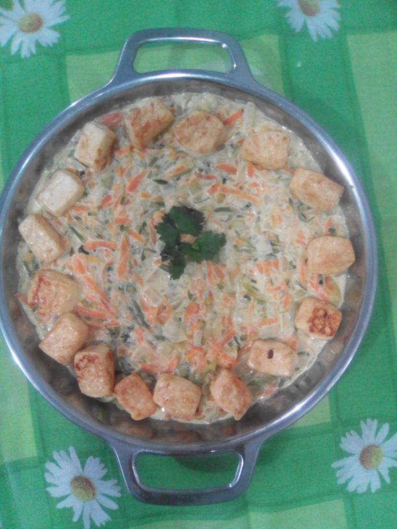 Macarrão de abobrinha cremoso