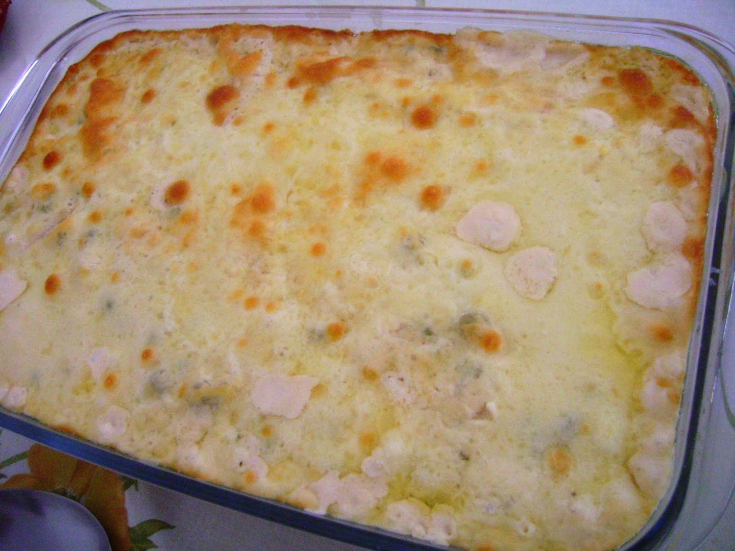 Macarrão de forno com creme de milho