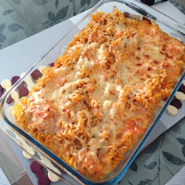 Macarrão de forno gratinado