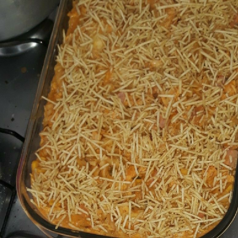 Macarrão de panela de pressão com frango