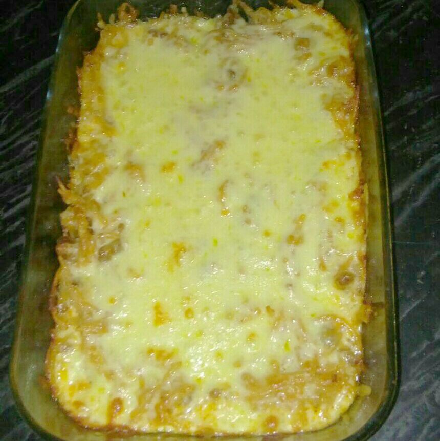 Macarrão espaguete de forno