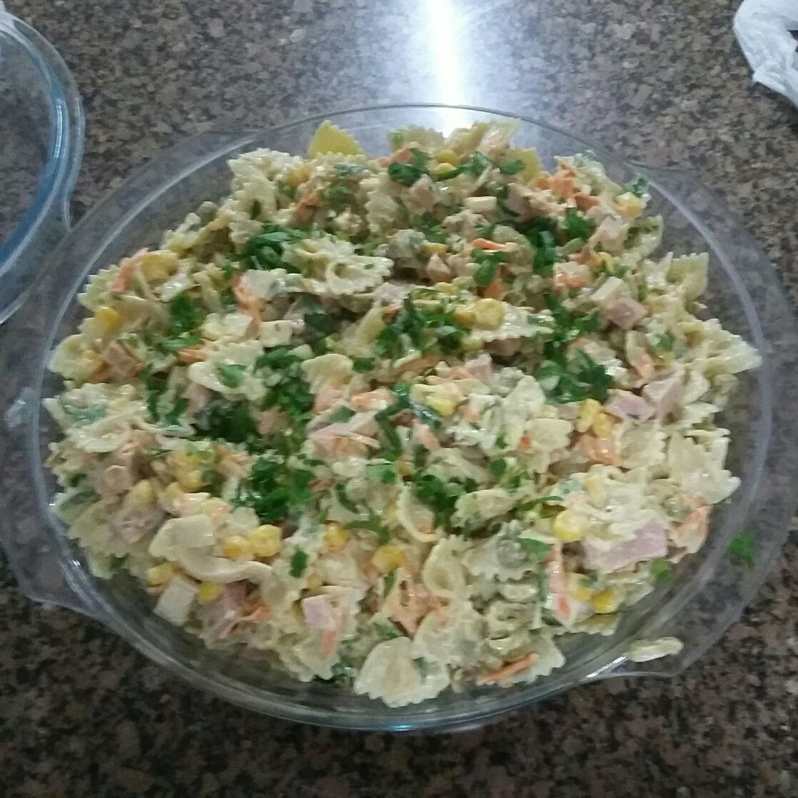 Macarrão gelado delicioso