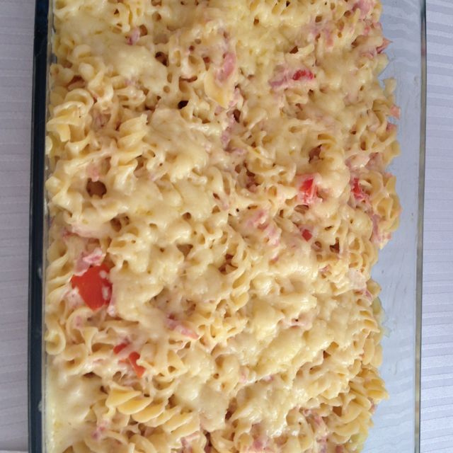 Macarrão pizzaiolo cremoso