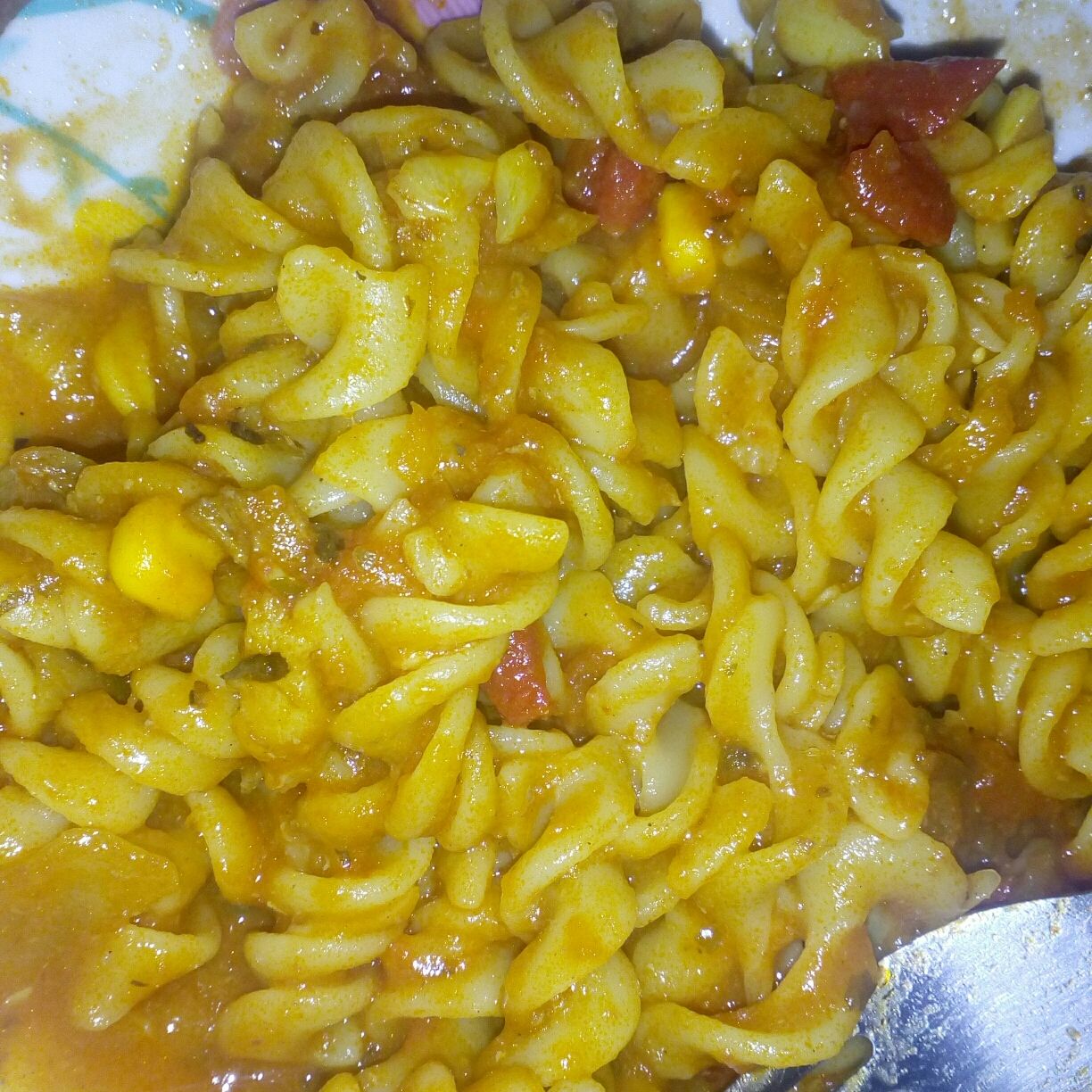 Macarrão temperado ao sugo