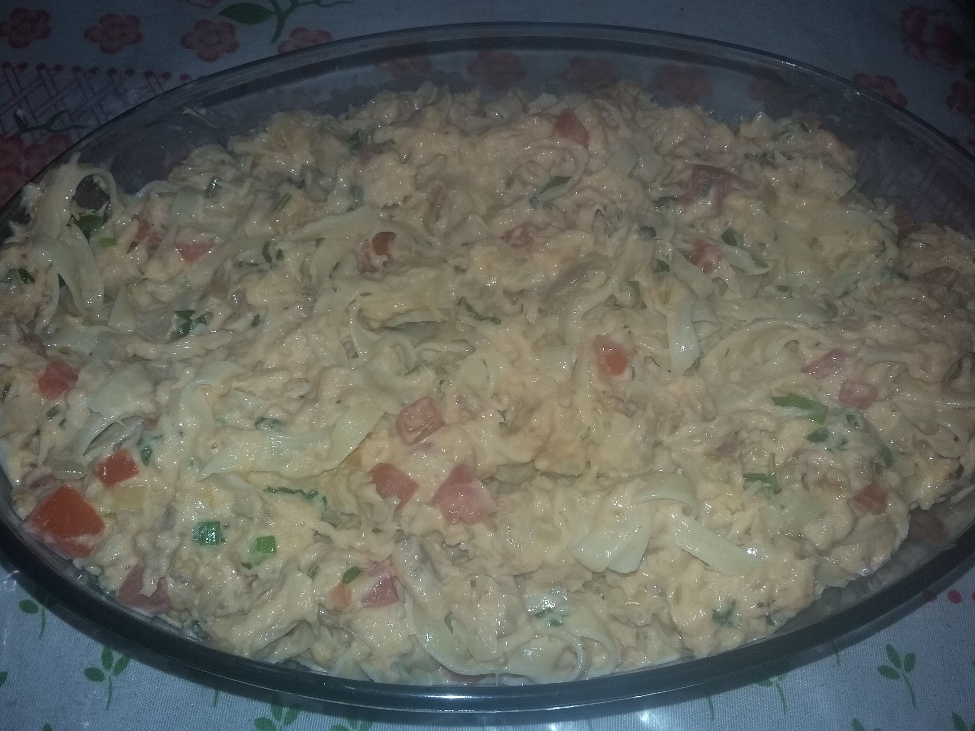 Macarronada de pirarucu