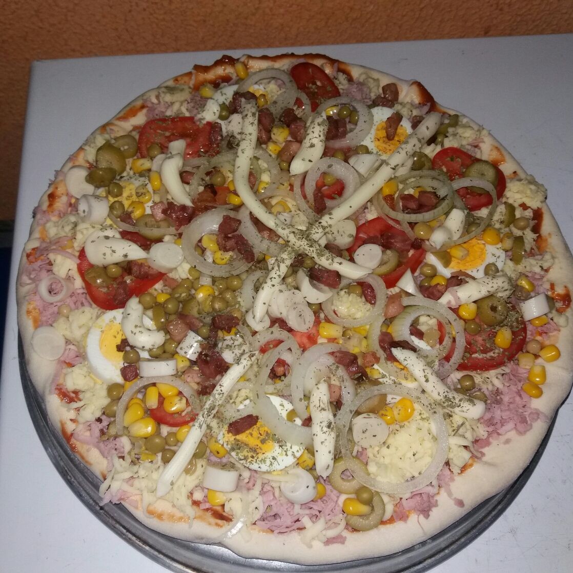 Massa de cerveja para pizza