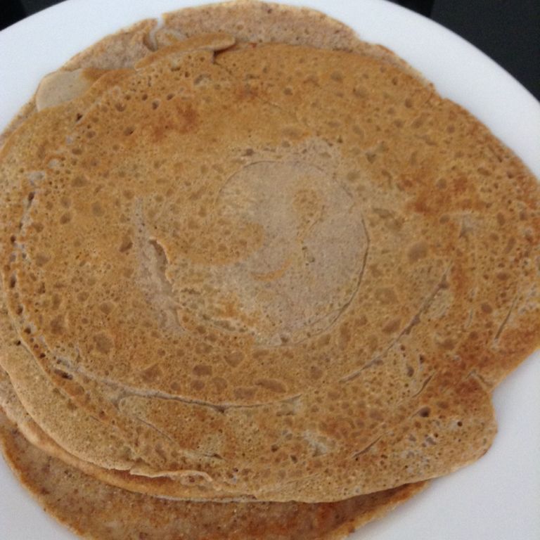 Massa de panqueca com farinha integral