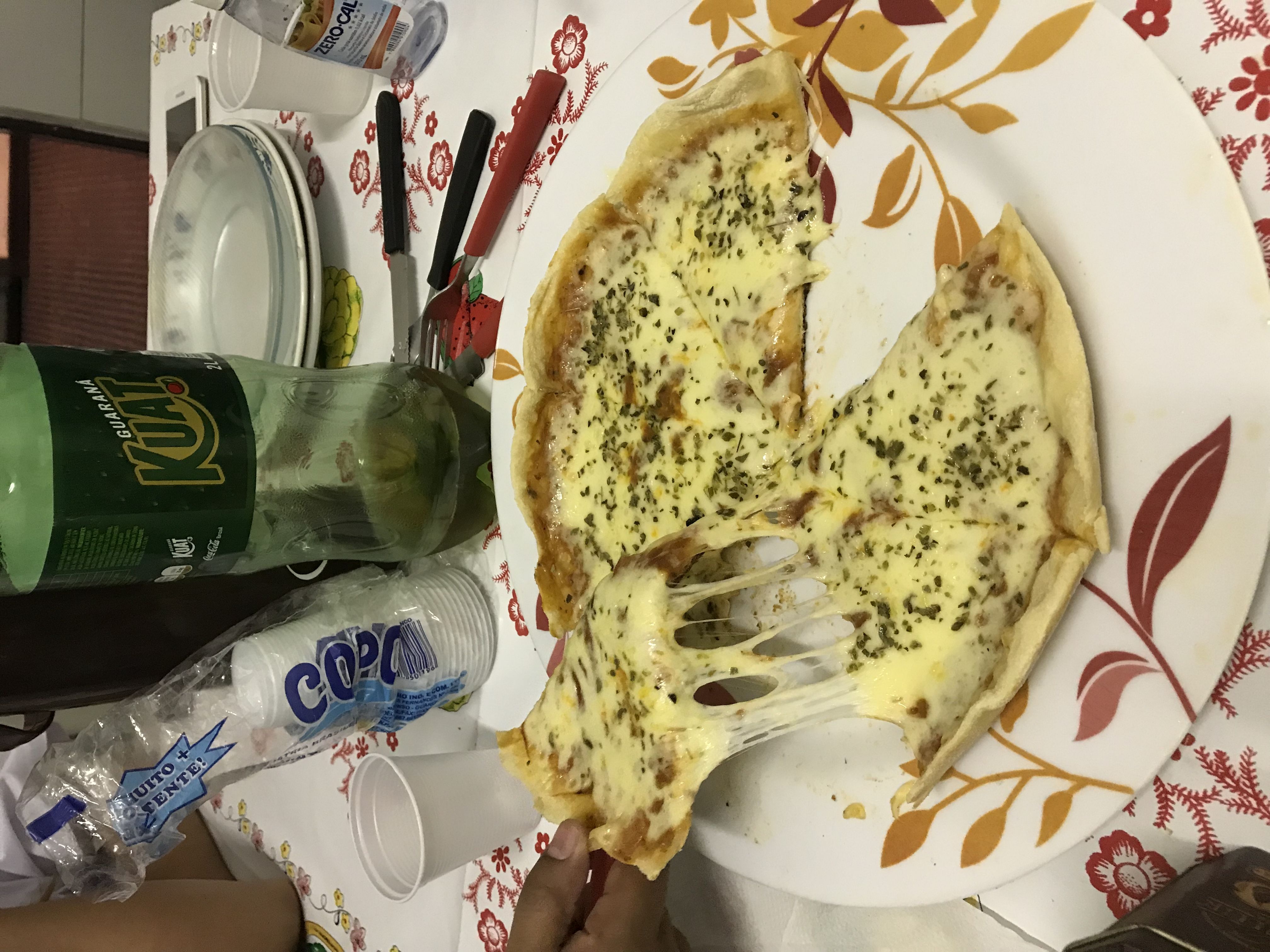 Massa de pizza com cerveja do Kashi