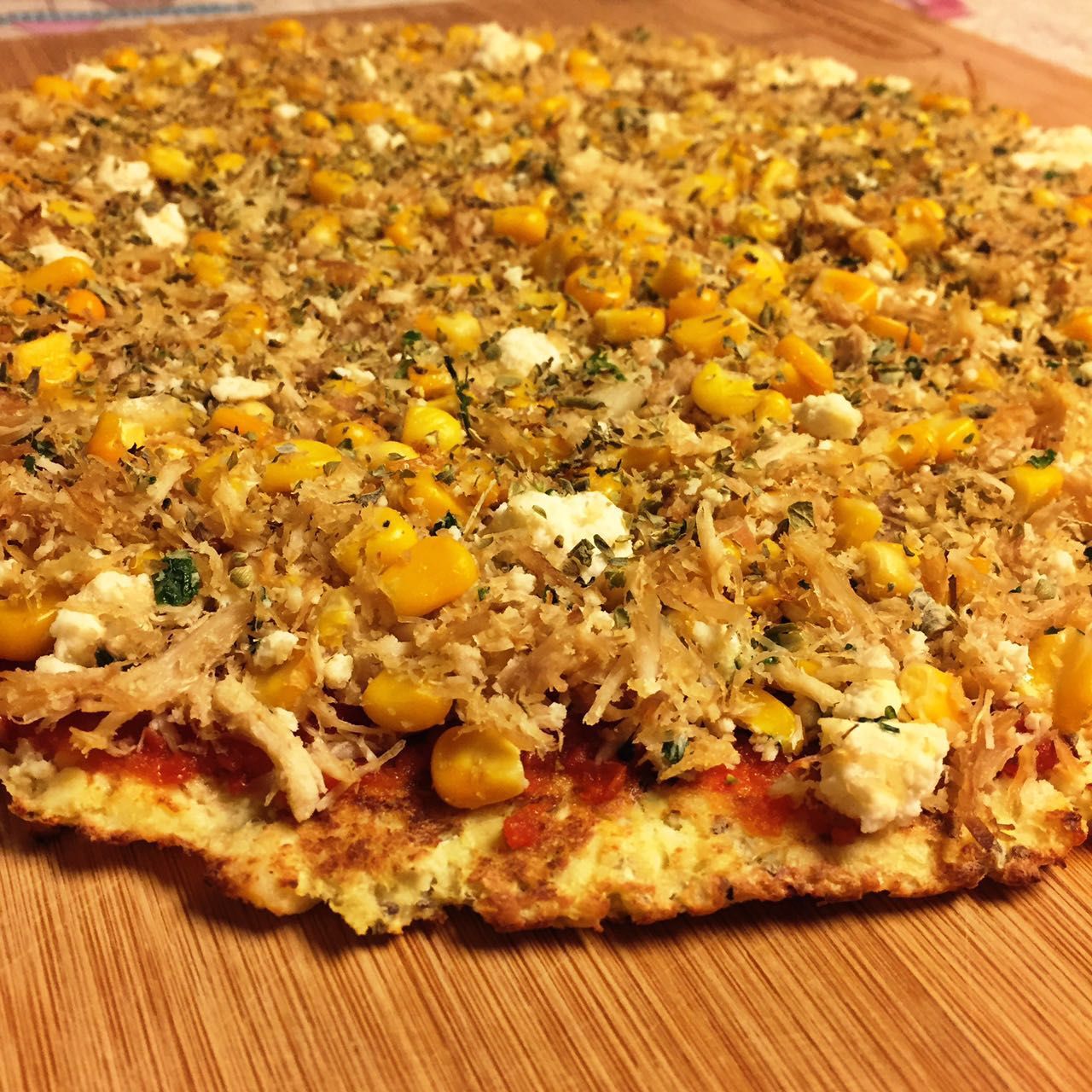 Massa de pizza de couve-flor