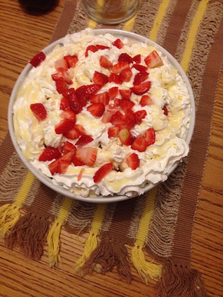 Merengue fácil de morango