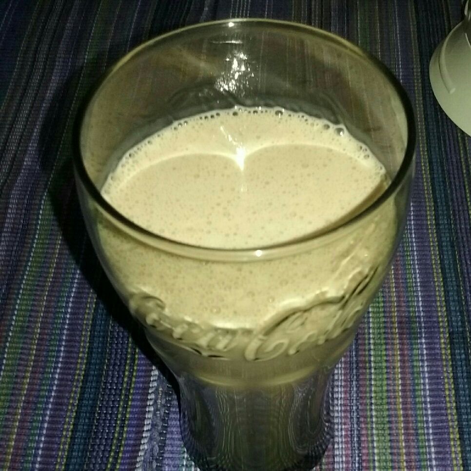 Milk shake de chocolate sem sorvete