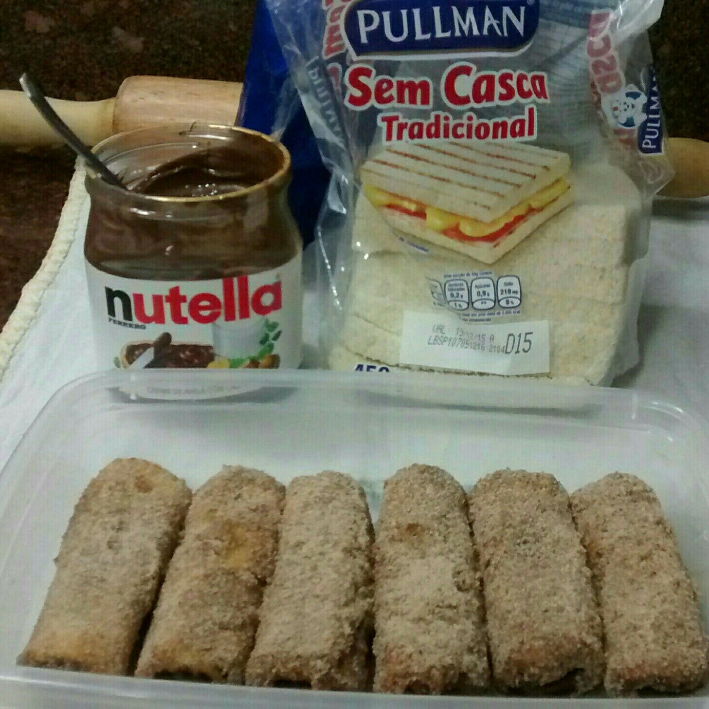 Mini churros de nutella